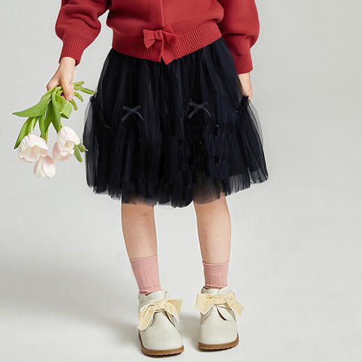 笛莎Deesha 2025秋季新款女童梦幻网纱裙 商品图2