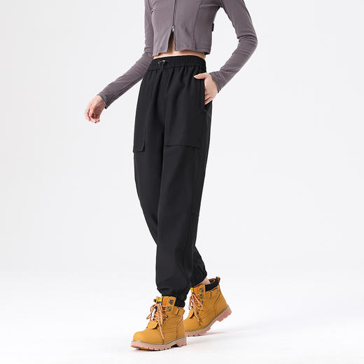 LUCKY DEER/幸运鹿情侣款防风防泼水加绒保暖休闲工装裤 商品图4