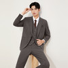 【婚礼季/复古条纹】柒牌西服套装三件套男士秋季商务结婚礼服正装西装129C70370 商品缩略图1