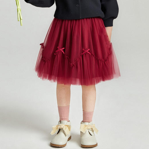 笛莎Deesha 2025秋季新款女童梦幻网纱裙 商品图1