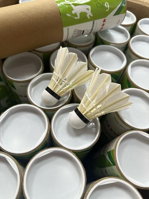 沃尔玛外贸单卖完没有仅此一批～
6只装鹅毛羽毛球，高性价比，专业快速版！ 商品图0