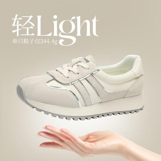 ZHR则则透气柔软阿甘鞋2025夏季新款女鞋休闲耐磨百搭德训鞋 商品图5