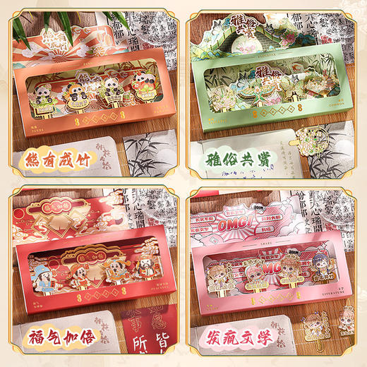 【29.9速抢❗️中国风金属书签礼盒】国潮文创礼物金属书签礼盒装，金属书签精细雕刻，镂空设计匠心工艺，纪念伴手礼文化用品，开学季毕业礼物教师节送老师送同学L 商品图3