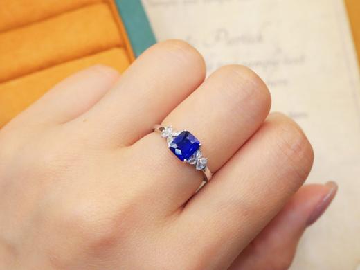 1c刻面t蓝宝石戒指 商品图4