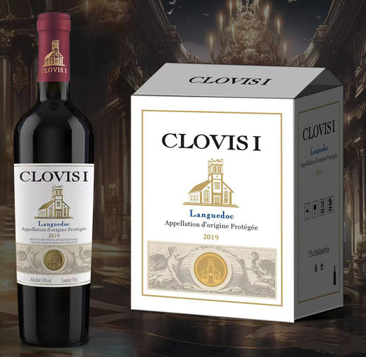 克洛维一世*传说干红葡萄酒 750ml*1瓶 商品图0