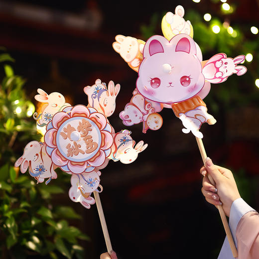 【儿童手工diy材料包宫灯】中秋节灯笼新款国庆户外手提风车花灯 商品图12