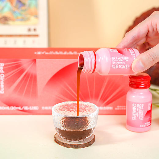 胡庆余堂红参灵芝饮红参饮女士口服液30ml/瓶*12瓶 商品图6