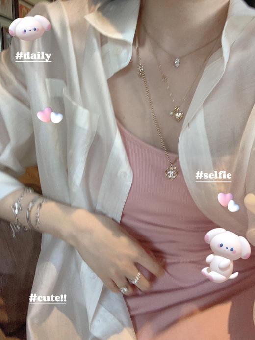 金蘑菇菇 夏日法则 连帽版防晒天丝衬衫 商品图13