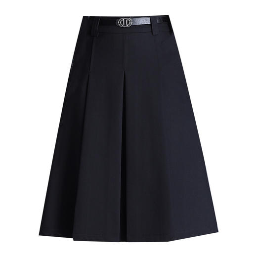 QYM 2517-Y百褶A字裙时尚半身裙秋季新款 商品图4