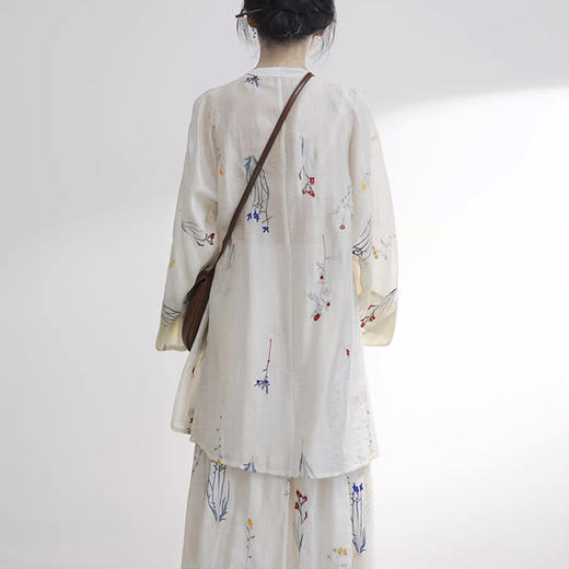 裁缝学苑AQ526明制圆领对襟大袖衫半裙套装纸样女装长衫半身裙服装打板 商品图3