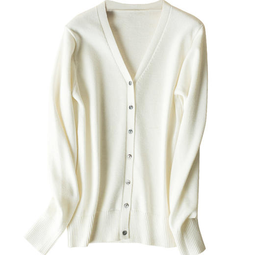 【清仓！69.9/任选2件 V领开衫针织衫】选两件加购物车一起结算，单件不发货！！12色纯色毛衣外套长袖修身百搭薄针织衫 商品图4