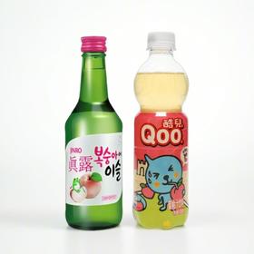 【特调DIY】微醺桃桃：真露桃子味酒360ml + 酷儿蜜桃汁饮料450ml