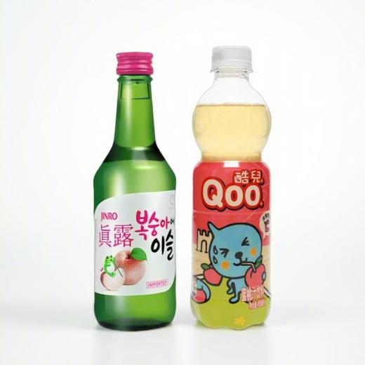 【特调DIY】微醺桃桃：真露桃子味酒360ml + 酷儿蜜桃汁饮料450ml 商品图0