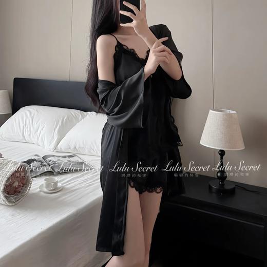 🔥千金感奶油【春夏秋蕾丝缎面四件套家居服】经典yyds‼️真的谁穿谁好看啊啊！！ 商品图2