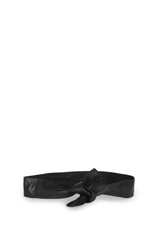 Cortana 25PF 黑色JIN小羊皮腰带 商品图3