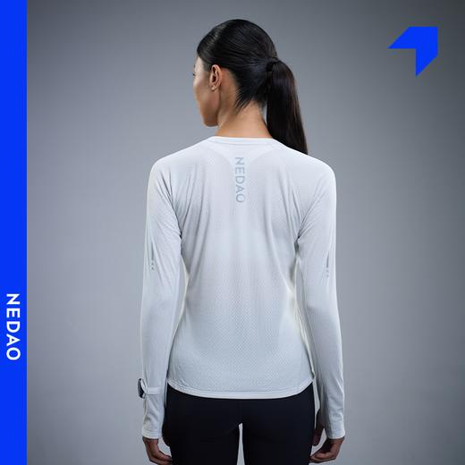 内道聚能卷圆领长袖女款越野跑步训练马拉松散热透气短袖T恤 商品图4