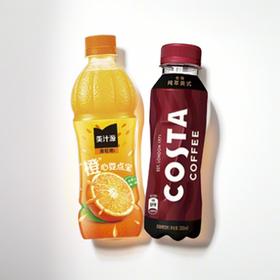 【特调DIY】橙C美式：美汁源果粒橙450ml + Costa纯萃美式浓咖啡300ml