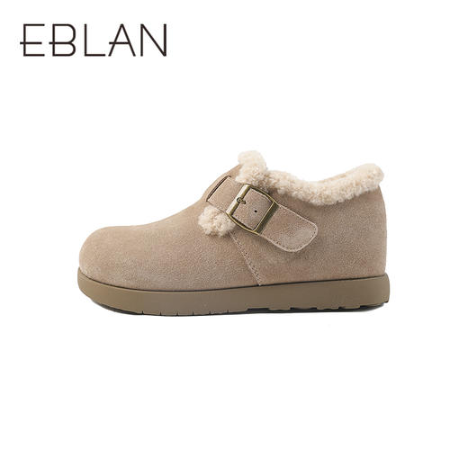 伊伴冬季勃肯毛毛鞋加厚保暖绒毛B25753085 商品图2