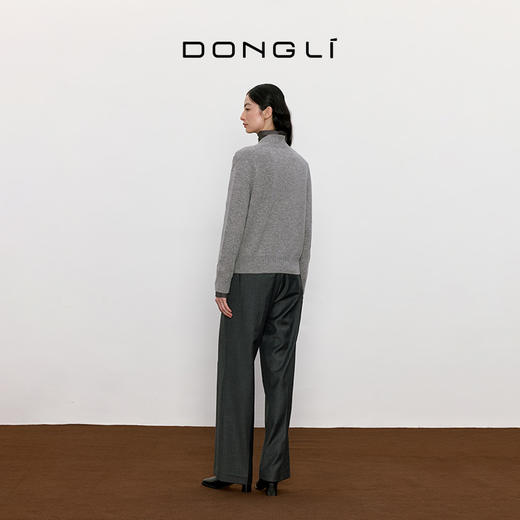 东黎 • 山羊绒女士秋冬半高领套衫 4756 商品图2