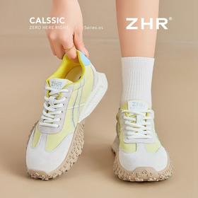 ZHR则则厚底德训鞋女2025新款内增高百搭阿甘运动鞋轻便女鞋