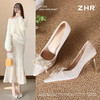 ZHR则则水钻高跟鞋女2025新款春季气质法式婚鞋显高不累脚伴娘鞋 商品缩略图0