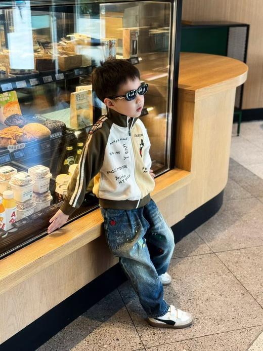 2025秋季新款！日系DD儿童刺绣字母老鼠联名学院风夹克棒球服！ 商品图1