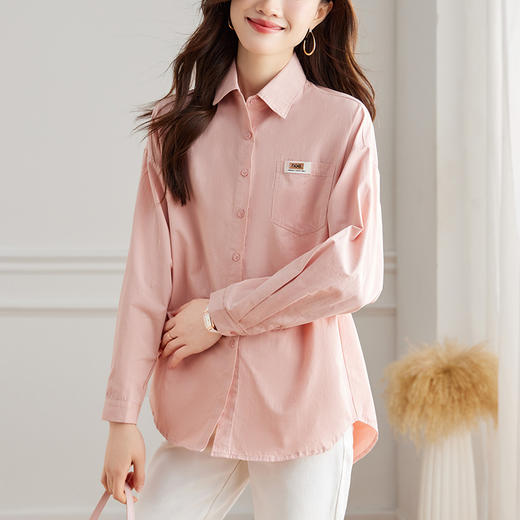 馥迦经典百搭纯棉口袋衬衫 商品图11