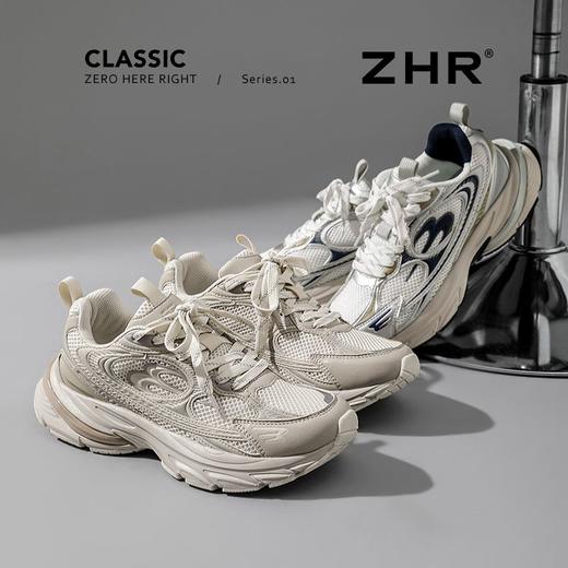 ZHR【情侣同款】厚底增高老爹鞋2025秋季新款男女金属风休闲鞋 商品图3