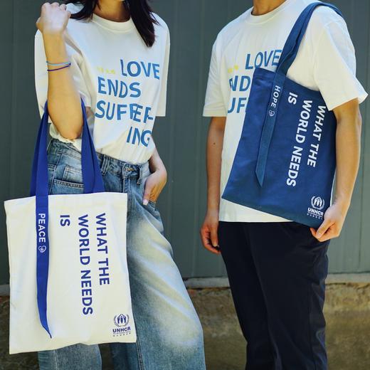 心意组合：蓝白帆布包 商品图0