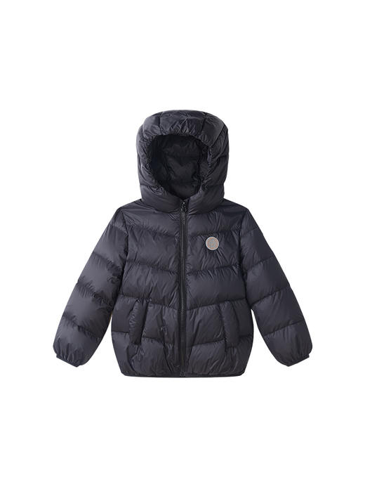 笛莎千与 2025冬季新款男女童连帽轻薄羽绒服 商品图4