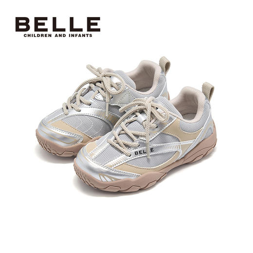 3-5天发货【舒适童鞋 | BELLE百丽2025秋季新款童鞋合集】加固宽楦鞋头，给孩子脚趾足够的活动空间，减震鞋底设计不易累脚，款式时尚百搭，低调中带着高级感，轻松搭配各种衣服，一双解锁全场景 商品图8