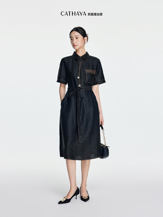 凯喜雅衬衫领连衣裙 商品图2