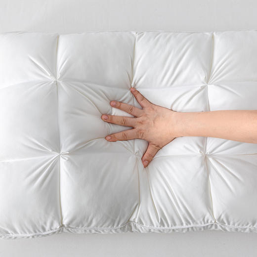 多喜爱 悦享花柔糯糯枕cs【双层填充】【轻盈蓬松】【80S防羽面料】宽大枕面 立高工艺 商品图4