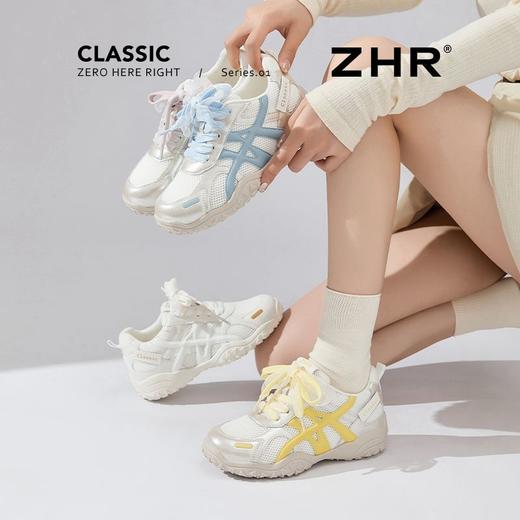 ZHR内增高户外阿甘鞋女鞋2025春秋新款休闲轻便百搭运动鞋多巴胺 商品图1