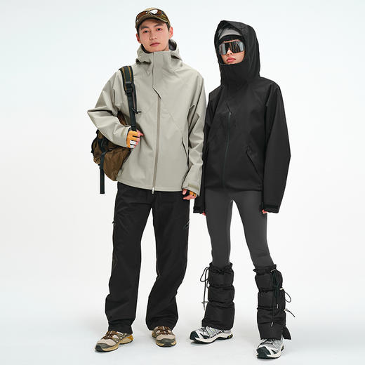 LUCKY DEER/幸运鹿情侣款保暖三防连帽多功能软壳外套 商品图2