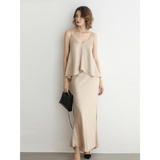 COCOBELLA25新款100%醋酸吊带内搭外穿对丝缎面背心VT3009 商品图1