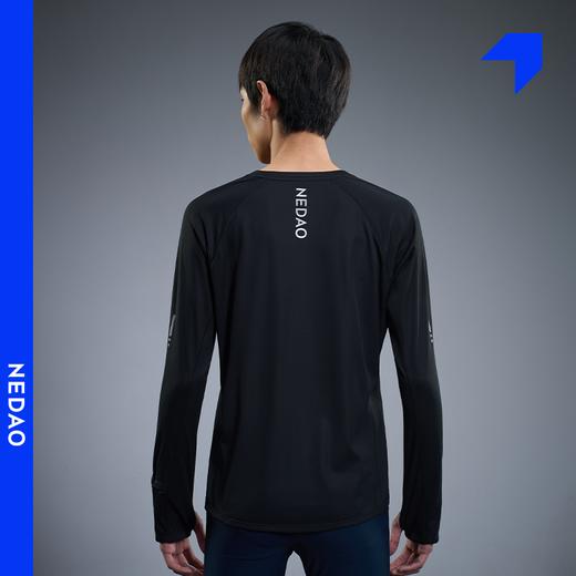 内道聚能卷圆领长袖男款越野跑步训练马拉松散热透气短袖T恤 商品图4
