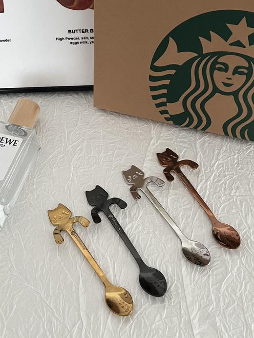 G371星巴克猫咪挂杯勺四件套 商品图1