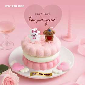 爱意小狗 · 粉emoji蛋糕（推荐提前一天预定）