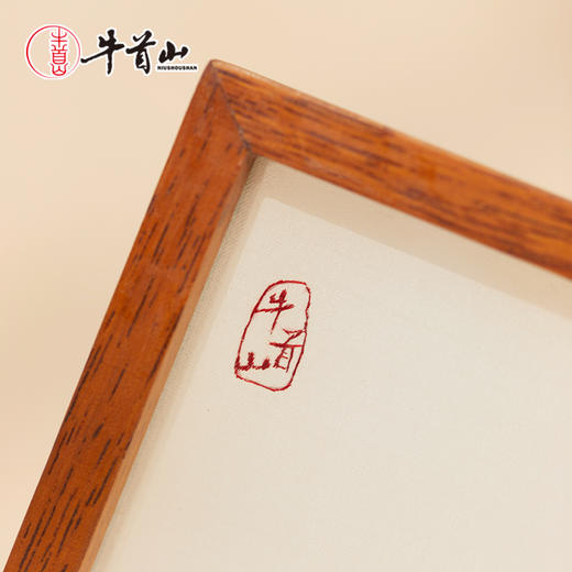 牛首山文创双面苏绣牛首摆台中国特色非遗刺绣送老外伴手礼品礼盒 商品图3