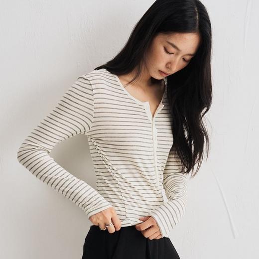 SPLELED莱赛尔醋纤半扣羊毛针织衫｜自带羊毛温润体感，基础百搭，修身款式 商品图0