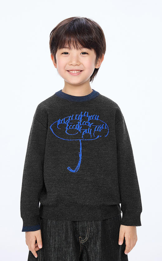 jnby  25年秋款  长袖套头毛衫  1P8311850 商品图4