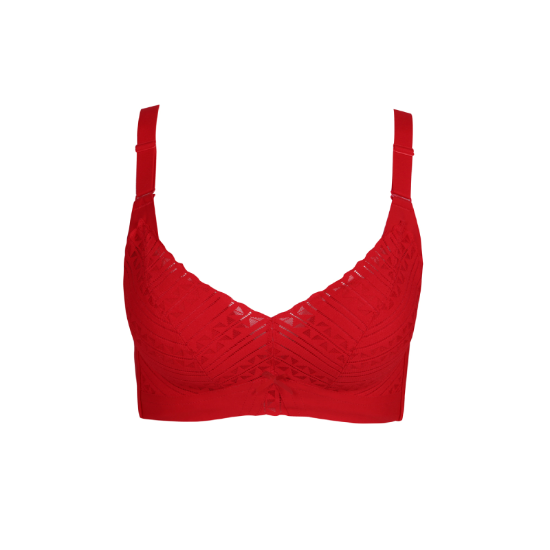 都市丽人内衣自然舒适A:加厚B:中厚蕾丝三排扣树脂胶圈文胸LB11K5