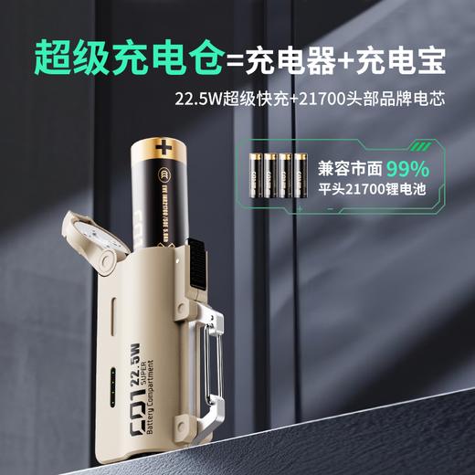 【3C认证 可换电池 超轻便携 一秒快速换电】笃科战术式可换电池充电宝移动电源 商品图6