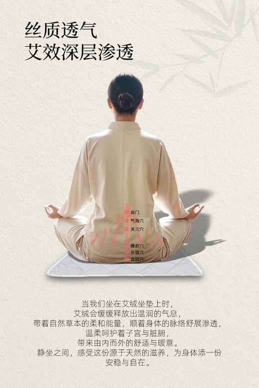 【艾·上新】三和纯艾绒坐垫、道地蕲艾、薄厚款任意选、多场景随时随地坐灸、久坐党必备 商品图1