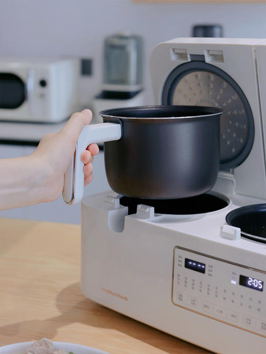 【一锅双胆  独立温控  汤饭一锅出】【旗舰店同款559，板娘家福利价仅459】摩飞双胆电饭煲  2L+2L大容量  微压炖煮快出锅  蒸煮焖炖样样精通~ 预售3天 商品图5