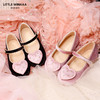 littlewinkaa蘑菇钉爱心女童舞蹈鞋儿童软底公主宝宝单鞋LW31049D 商品缩略图4