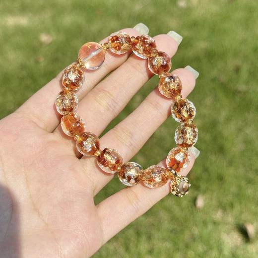 【敦煌八大锤纹金箔香灰珠手串】敦煌小众八大守护神生肖 佛光色锤纹香灰珠佛珠手串 商品图14