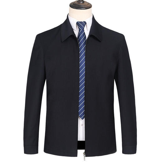 【DXS】大依优型大码男装夹克加肥加大码男士夹克衫大号商务外套中老年翻领爸爸男装 商品图5