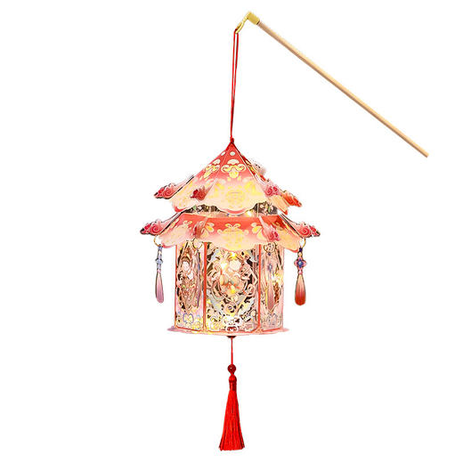 【中秋节灯笼挂饰】新款幼儿园 儿童手提透明古风宫灯兔子花灯手工diy  商品图4